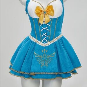 Legend of Zelda Costume Dress with Gold Accents